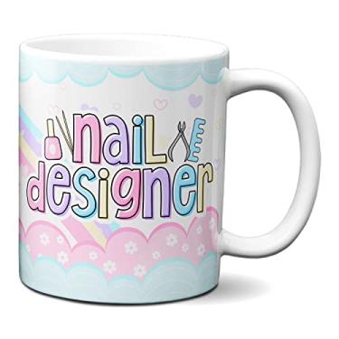 Imagem de Caneca Nail Design Profissão Manicure Profissional Presente (Branca)