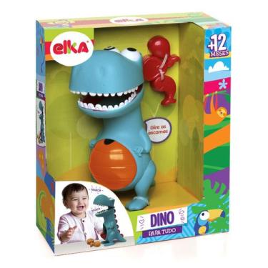 Imagem de Brinquedo Infantil Dino Papa Tudo Dinossauro Didático Boneco - Elka