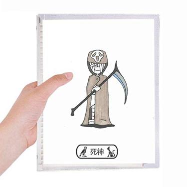 Imagem de Caderno Egito Mamãe Dia das Bruxas Horus da Morte Folhas Soltas Diário de Papelaria Recarregável