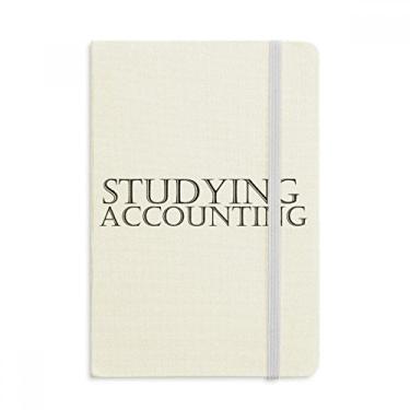 Imagem de Caderno de frases curtas para estudar, contabilidade, capa dura oficial, diário clássico