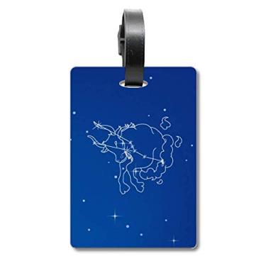 Imagem de Star Universe Taurus Padrão Constelação Bolsa de Mala Etiqueta de Bagagem para Cartão de Bagagem