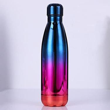 Imagem de Caneca termos 500ml de aço inoxidável, caneca térmica de cola degradê, revestimento, esportes, mantém o calor e frio, chá, copo térmico de escritório