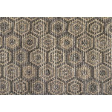 Imagem de Tapete Antiderrapante Tropical Hexa Cinza 43cmx65cm
