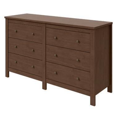 Imagem de Comoda 6 Gavetas Maggiore Lopas Imbuia Clean