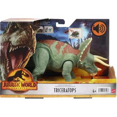 Imagem de Boneco Dinossauro Triceratops Com Som Jurassic World Mattel