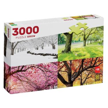 Imagem de Puzzle 3000 Peças Cerejeiras Nas Quatro Estações