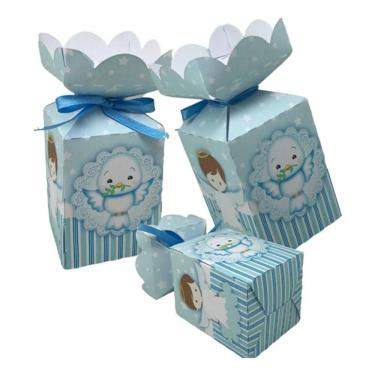 Imagem de 30 Lembrancinha Batismo Caixinha Para Mini Terço Bem Casado