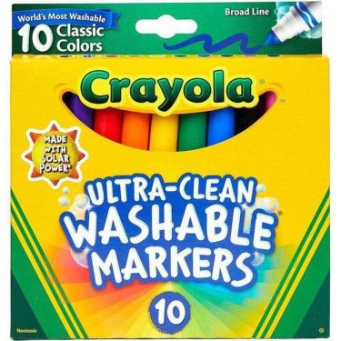 Imagem de Canetinha Crayola Ultra Clean Markers Lavavel 10 Unidades
