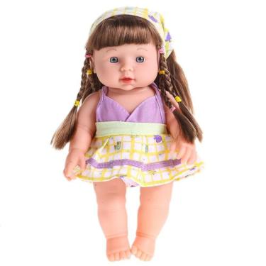 Imagem de Reborn Baby Doll Soft Vinil Silicone Recém-nascido Bebê Falando T