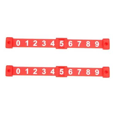 Imagem de rockible 2x contador de pontuação de pebolim, indicadores de placar de pebolim para crianças, marcador de futebol de mesa para acessórios de máquina de futebol, Vermelho