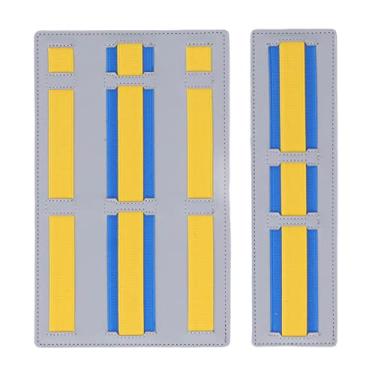 Imagem de Madeira Compensada de Armazenamento para Laptop, Leve e Conveniente para Usar, Organizador Eletrônico Dobrável Resistente Ao Desgaste, Toque Macio para Cabo (Amarelo)