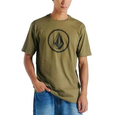 Imagem de Camiseta Volcom Circle Stone WT24 Masculina Verde Militar