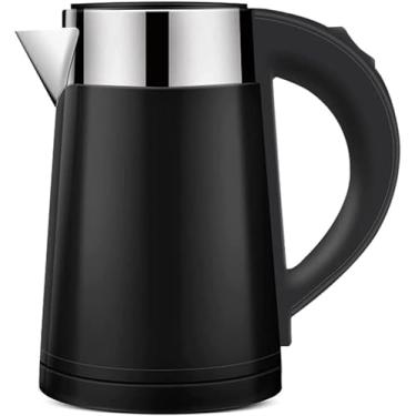 Imagem de Chaleira de aço inoxidável, mini chaleira de viagem para 0,8 L, chaleira elétrica, design de parede dupla, proteção contra superaquecimento, função de fervura rápida, silencioso