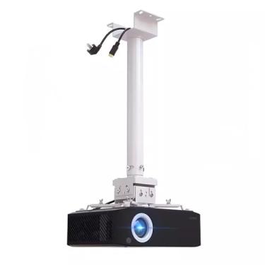 Imagem de Suporte de montagem para projetor, suporte de suspensão para projetor, suporte universal de suspensão, suporte de suspensão de teto, haste de suspensão telescópica fixa, suporte para projetor (cor: