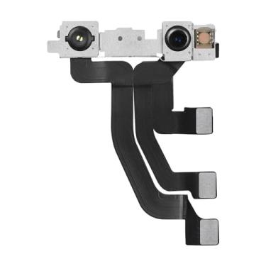 Imagem de Risidamoy Substituição da câmera frontal para iPhone Xs MAX módulo de lente frontal 7MP cabo flexível com receptor de luz estruturada substitui o conector do sensor do transmissor XSMAX