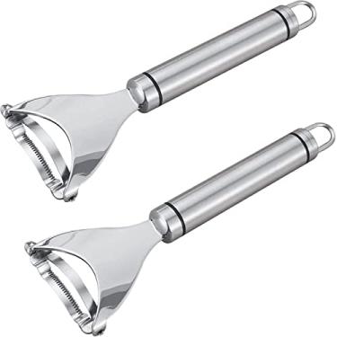 Imagem de KOSIMI Descascador de milho mágico, ferramenta de descascador de milho espiga de milho, debulhador de milho de aço inoxidável premium com alça ergonômica, utensílio de cozinha, A23