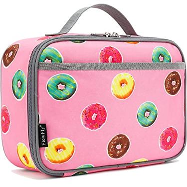 Imagem de Lancheira Infantil Isolada Bolsa Macia Mini Cooler Back to School Thermal Meal Kit para Meninas, Meninos, Mulheres, Homens por FlowFly,Doughnut