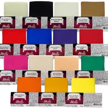 Imagem de Massa Para Biscuit Altezza - Kit 15 Cores/Pacotes De 90g
