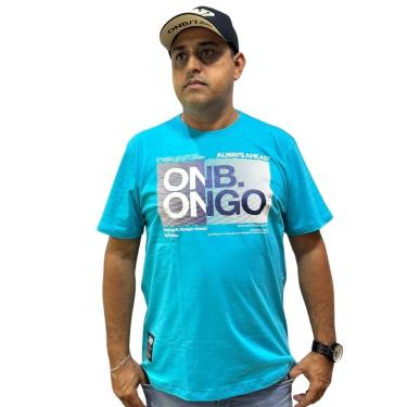 Imagem de Camiseta Masculina Onbongo Azul Turquesa ON077