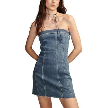 Imagem de Lucky Brand Vestido espartilho jeans feminino, Kia, 36