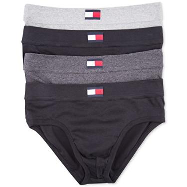 Imagem de Tommy Hilfiger Cueca masculina cl ssica de algod o, Black Multi, Large