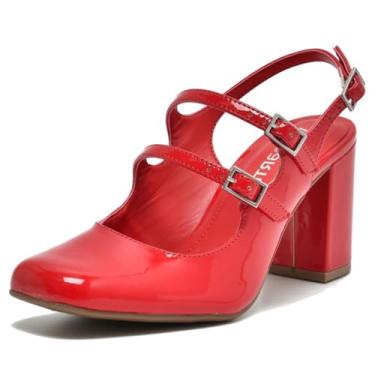 Imagem de Sapato Scarpin Feminino Via Marte Verniz Vermelho - 36