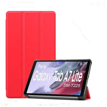 Imagem de Capa Case Para Tablet Samsung Galaxy Tab A7 Lite de 8.7" Pol. Ano 2021 Sm-T220 / Sm-T225 - Alamo (VERMELHO)