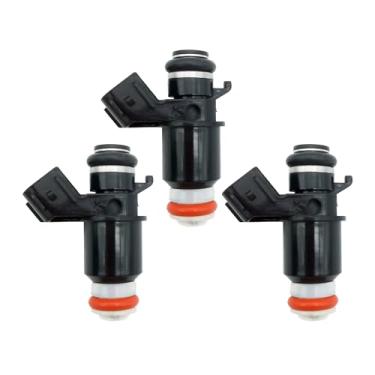 Imagem de MAFSENSIRAuto 3 peças de reposição de injetores de combustível com 4 furos para Yamaha 1999 F15AMH motor de popa Mercury 25 30HP 4T 8M0091784