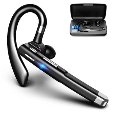 Imagem de Único gancho de orelha v5.2 fone de ouvido bluetooth fone de ouvido estéreo sem fio com cancelamento de ruído fone de ouvido esportes mãos-livres