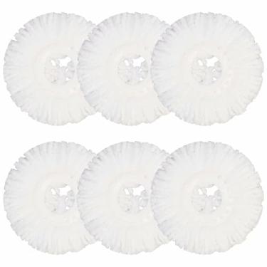 Imagem de Mop Head for Hurricane Spin Mop Microfiber Mop Head Enchimentos redondos Mop Pads Pacote com 6