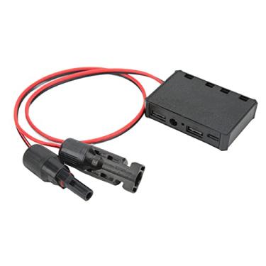 Imagem de Estabilizador de Tensão do Painel Solar, Fio de Cobre Resistente de Extremidade Macho e Fêmea, 10AWG e 14AWG, 2 USB, 1 TIPO C, 1 Interface DC, Acessório Adaptador de Painel