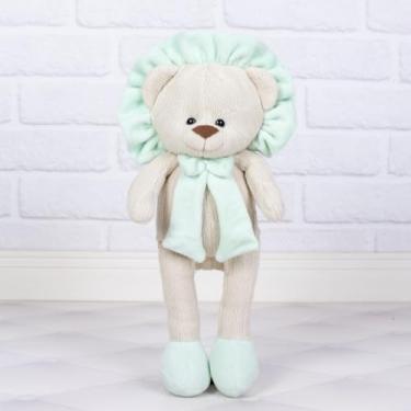 Imagem de LEÃO TRICOT PELUCIA LUXO AMIGURUMI 30 CM - PARA PRESENTES (VERDE)