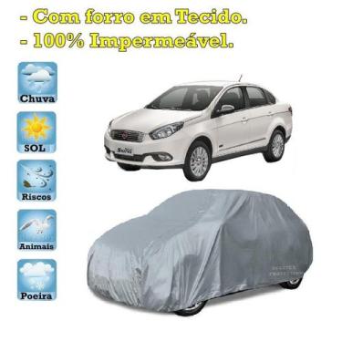 Imagem de Capa com forro cobrir carro Fiat Siena 100% Impermeável Proteção Bezzt