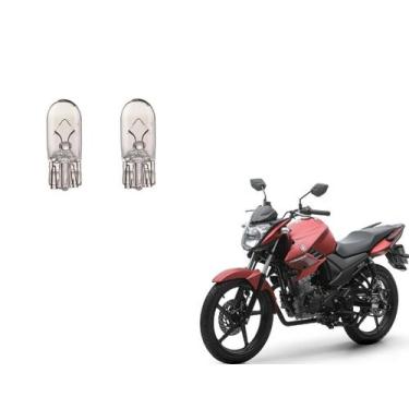 Imagem de Par Lâmpadas Pisca Mini Painel 5w T10 Base De Vidro Cg Titan Fan 125 1