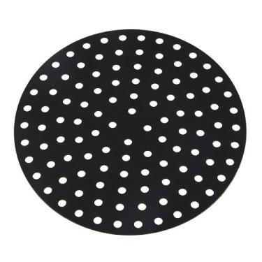 Imagem de Protetor silicone fritadeira airfryer redondo 19 cm - Unyhome, Preto
