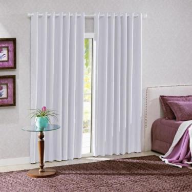 Imagem de Cortina Bella Janela Corta Luz Decoração Quarto 4,20 x 2,50, BRANCO