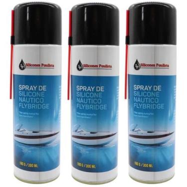 Imagem de Silicone Náutico Flybridge Spray 300 Ml Lancha Barco 3 un - Silicones 