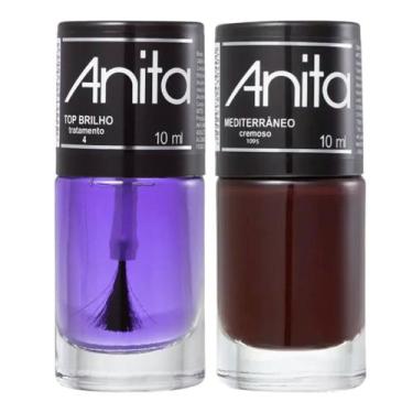 Imagem de Esmalte Mediterrâneo + Top Brilho 10ml Anita