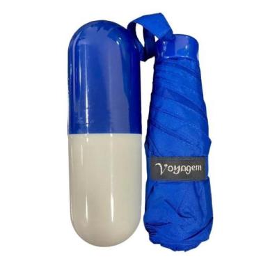 Imagem de Guarda Chuva Super Mini Com Cápsula Voyagem 054/7k Azul