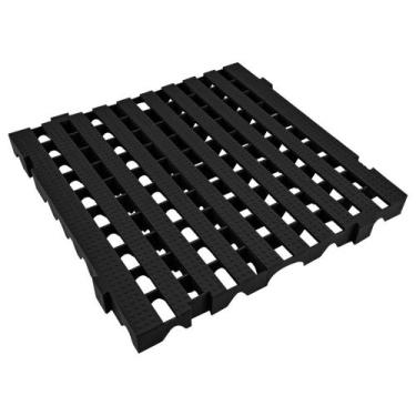 Imagem de Pallet Plástico Preto 50x50x4,5 - Maxicaixa