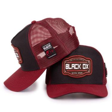 Imagem de Boné Trucker Country Telinha Aba Curva Masculino Black Ox - Street Fas