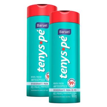 Imagem de Kit 2 Tenys Pé Baruel Talco Menta Fresh 100g