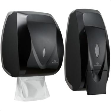 Imagem de Porta Papel Toalha E Saboneteira Liquido Dispenser Banheiro - Premisse