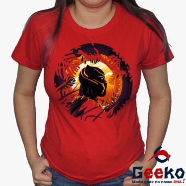 Imagem de Baby Look Pantera Negra 100% Algodão - Wakanda Forever - Black Panther