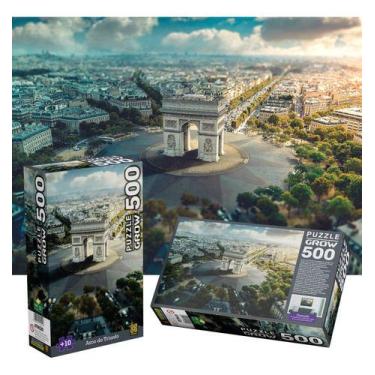 Imagem de Quebra Cabeça Arco Do Triunfo 500 Peças Puzzle França Grow