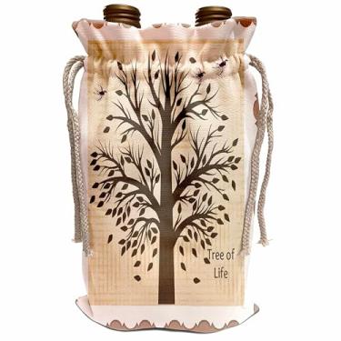 Imagem de 3dRose Árvore da Vida Memorial em Budapeste, Hungria-Bolsa para Vinho, 34 x 21,5 cm, Bege