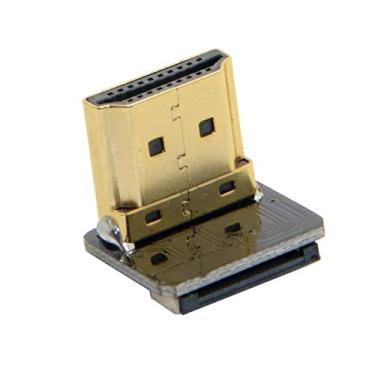 Imagem de CY CYFPVHDMI conector macho HDMI tipo A inclinado para baixo 90 graus para fotografia aérea FPV HDTV Multicopter