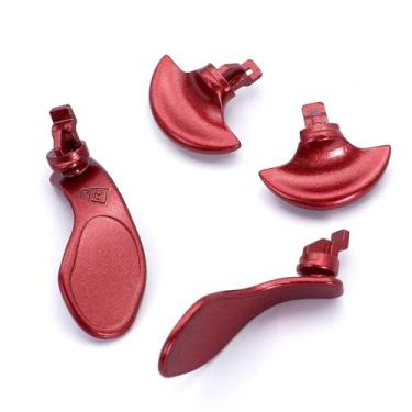 Imagem de Ikpek 4 peças de pás traseiras metálicas para controle PS5 Edge, botões traseiros de metal intercambiáveis de aço inoxidável para controle PS5 Edge – controle não incluído