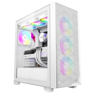 Imagem de PCCOOLER CPS C3D510 Capa de alto fluxo de ar ATX PC Torre Média Computador Desktop Gaming Capa superior para M-ATX/ITX/E-ATX com 3 ventiladores ARGB, radiador de 360 mm 280 mm 240 mm e suporte GPU de