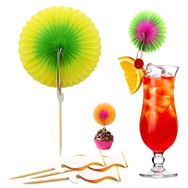 Imagem de Guarda-sol de coquetel palhetas de guarda-sol pacote de 10 cm, 144 cores sortidas, palitos de guarda-chuva de bebida para bebida e comida, palitos decorativos para festa, hotel, restaurante, festa